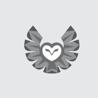 a moderno coruja logotipo Projeto parece legal e luxuoso vetor