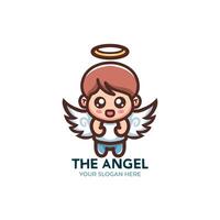 fofa anjo logotipo Projeto desenho animado personagem vetor