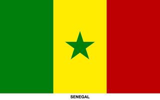 bandeira do Senegal, Senegal nacional bandeira vetor