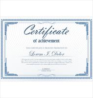 Certificado vetor