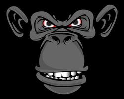 símbolo de rosto de chimpanzé