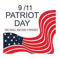 patriota dia setembro 11º com Novo Iorque cidade fundo ilustração vetor