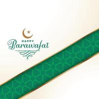feliz Barawafat festival islâmico cumprimento Projeto fundo vetor