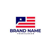 bate-papo bandeira América conversa logotipo ícone ilustração vetor
