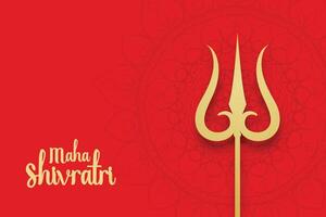 senhor shiva Trishul e maha Shivratri fundo vetor