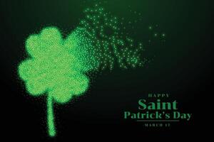 st patricks trevo espumante folha fundo Projeto vetor