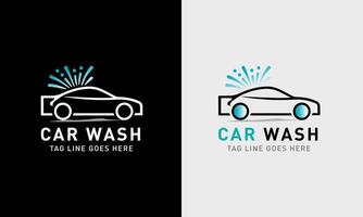 carro lavar ícone, água solta carro amostra símbolo, logotipo Projeto ilustração conceito idéia vetor