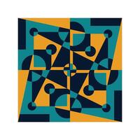 ilustração 126 abstrato geométrico padronizar com colorida estilo vetor