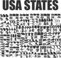 EUA estados desenhos agrupar vetor