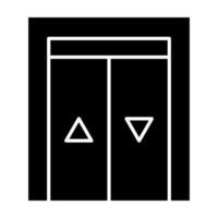 ícone de glifo de elevador vetor
