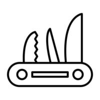 ícone de canivete vetor