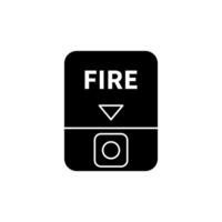 fogo botão conceito linha ícone. simples elemento ilustração. fogo botão conceito esboço símbolo Projeto. vetor