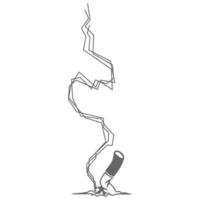 cigarro ícone logotipo Projeto vetor