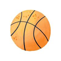 basquetebol bola desenho animado ícone ao ar livre atividade equipamento vetor