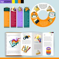 conjunto de infográficos de design vetor