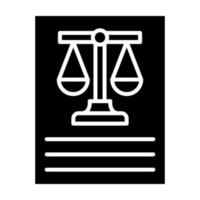 ícone de glifo de julgamento vetor