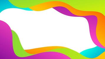 simples gradiente abstrato dinâmico fundo. moderno pano de fundo com colorida acenando formas. adequado para papeis de parede, modelos, bandeiras, capas, rede, Páginas, e outras vetor