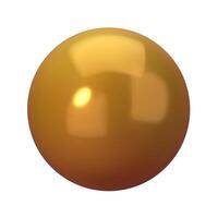 alta qualidade 3d esfera ilustração. vibrante, brilhante, e transparente esfera dentro dourado cores. perfeito para moderno, geométrico projetos. versátil para arte, rede, e gráfico projetos vetor