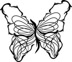 uma desenhando do borboletas com uma borboleta em isto vetor