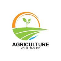 agricultura logotipo, Fazenda terra logotipo Projeto modelo Projeto vetor