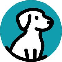 simples cachorro logotipo Projeto ilustrações vetor