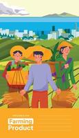 cobrir livro idéia para agricultura o negócio moderno plano Projeto ilustração vetor