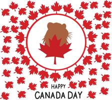 Feliz dia do Canadá vetor