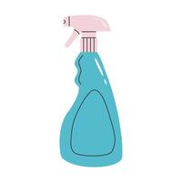 casa spray limpador. vidro limpador. lavando casa suprimentos. líquido produtos dentro garrafa. plano ilustração isolado em branco fundo. vetor