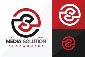 carta s solução logotipo Projeto símbolo ícone ilustração vetor