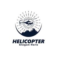 helicóptero modelo logotipo Projeto vetor