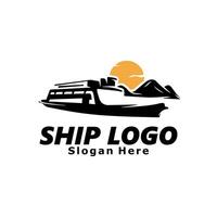 navio logotipo modelo Projeto ilustração vetor