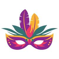 ilustração de máscara de mardi gras vetor