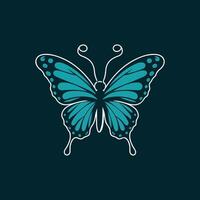 uma logotipo Projeto do uma venenoso borboleta do poluição, minimalista e simplista, eps formato vetor