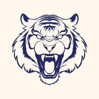 logotipo da mascote do tigre vetor