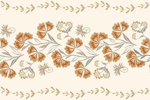 floral padronizar desatado vintage bordado textura boho Projeto estilo. vetor
