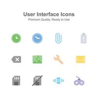 visualmente atraente do utilizador interface ícones definir, pronto para Prêmio usar vetor