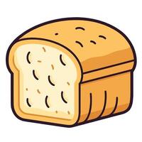 representação do uma clássico pão do pão ícone, perfeito para padaria logotipos ou culinária projetos. vetor