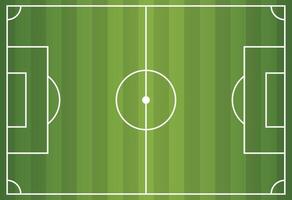 futebol campo dentro plano estilo. futebol estádio ilustração em isolado fundo. esporte plano placa o negócio conceito. vetor