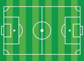 futebol campo dentro plano estilo. futebol estádio ilustração em isolado fundo. esporte plano placa o negócio conceito. vetor