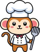 animal chefe de cozinha personagem ilustração vetor