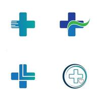 vetor de modelo de logotipo médico de saúde
