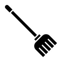 ícone de glifo de limpeza de vassoura vetor