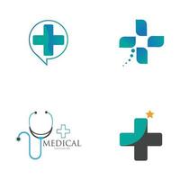 vetor de modelo de logotipo médico de saúde