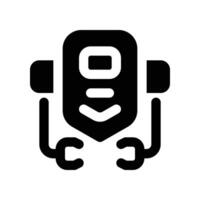 robô ícone. glifo ícone para seu local na rede Internet, móvel, apresentação, e logotipo Projeto. vetor