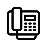 Telefone ícone. linha ícone para seu local na rede Internet, móvel, apresentação, e logotipo Projeto. vetor