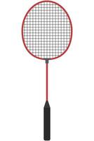 badminton raquete plano ilustração isolado em branco fundo. vetor