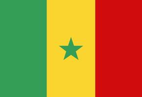 surpreendente Senegal bandeira ilustrador país bandeiras vetor