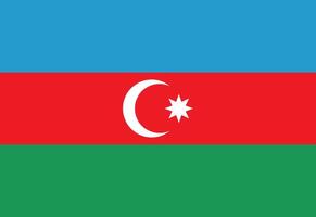 Azerbaijão bandeira ilustrador país bandeiras vetor