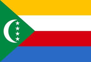 Comores bandeira ilustrador país bandeiras vetor