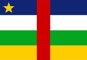 central africano república bandeira ilustrador país bandeiras vetor